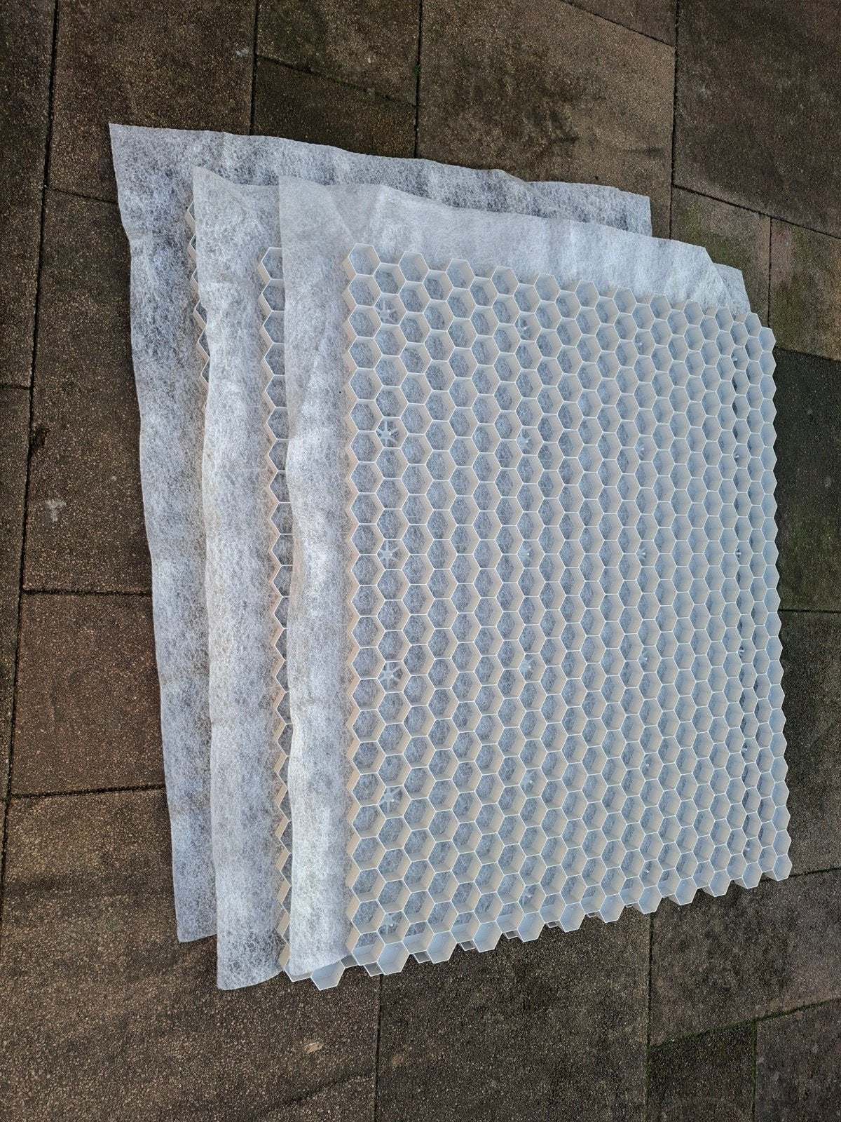 Grindplaten met geotextiel - Nieuw, Ophalen, Nieuw