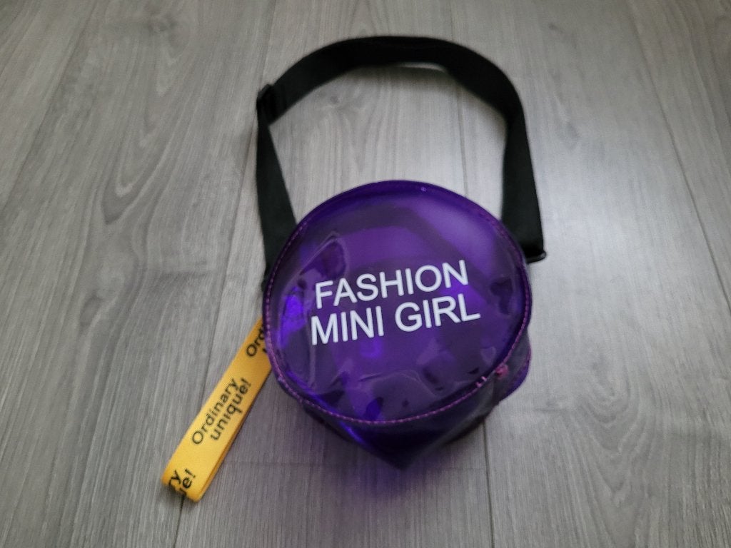 Paars transparant schoudertasje Mini Fashion Girl ~ MM2902, Ophalen of Verzenden, Gebruikt