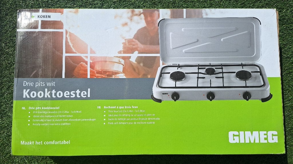 Gimeg driepits kooktoestel, Ophalen, Gebruikt