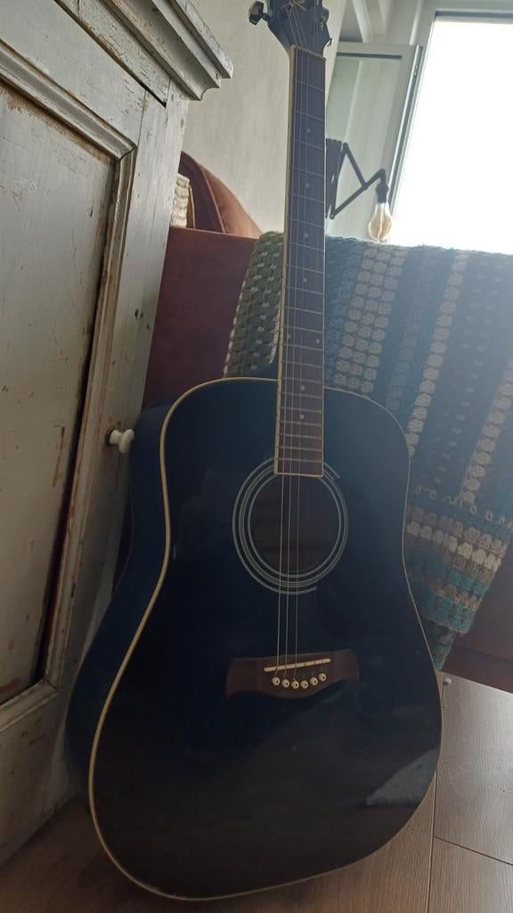 Richwood Artist Series Western Gitaar - Zwart, Muziek en Instrumenten, Ophalen of Verzenden, Gebruikt, Western- of Steelstringgitaar