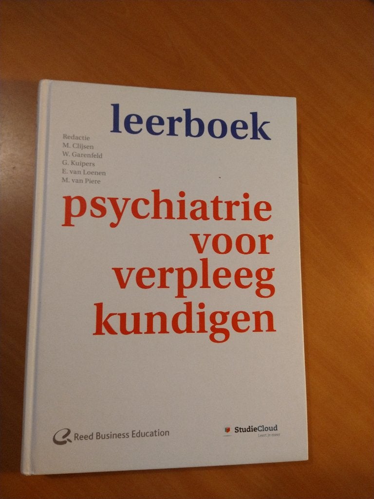 Leerboek Psychiatrie voor Verpleegkundigen. Clijsen, M., Ophalen of Verzenden, Zo goed als nieuw