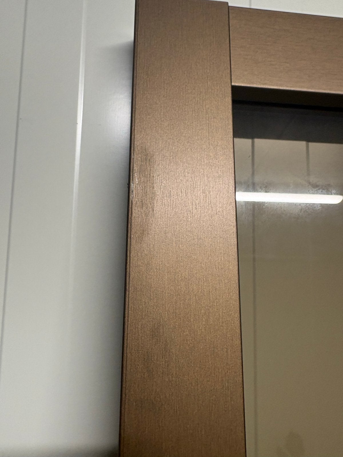 Foto 5 van Arne en Bodil stompe bronskleurige deur met glas 93x229,4cm