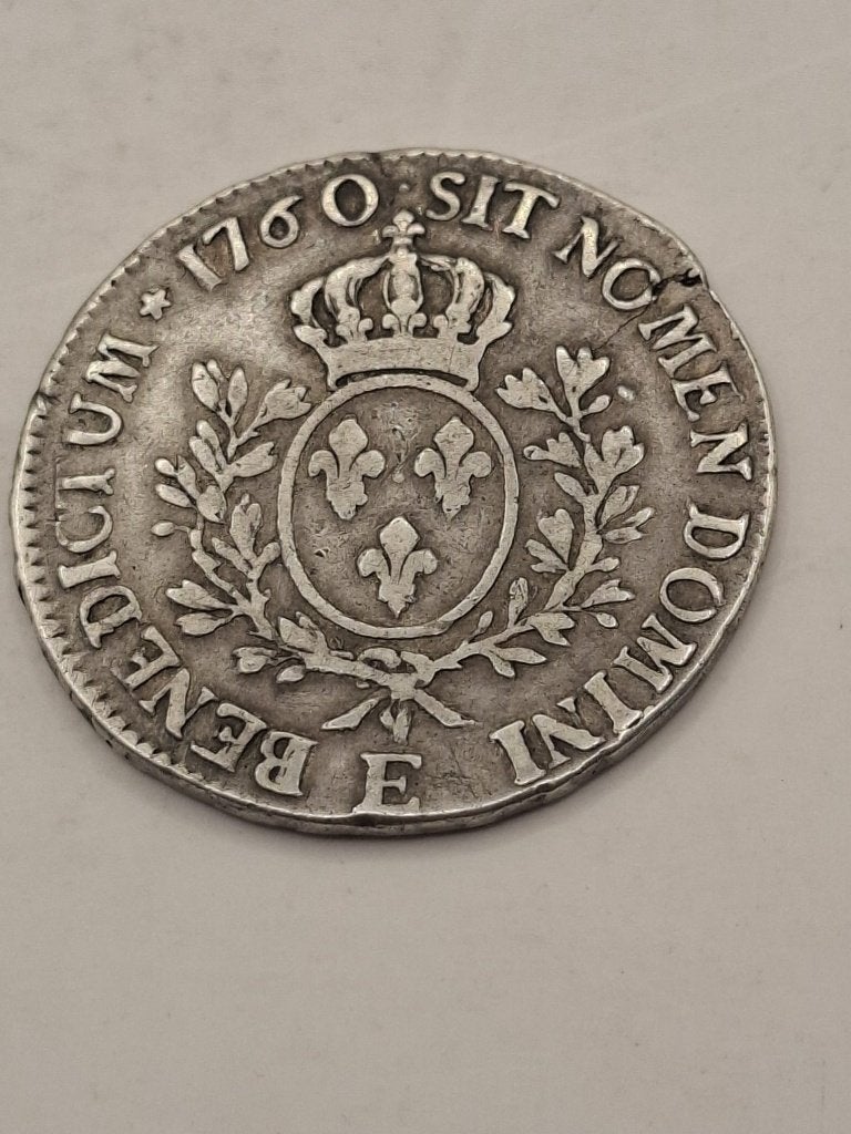 Zilveren Ecu Lodewijk XV 1760 E - Tours - Prachtige staat!, Ophalen of Verzenden, Frankrijk, Losse munt, Zilver