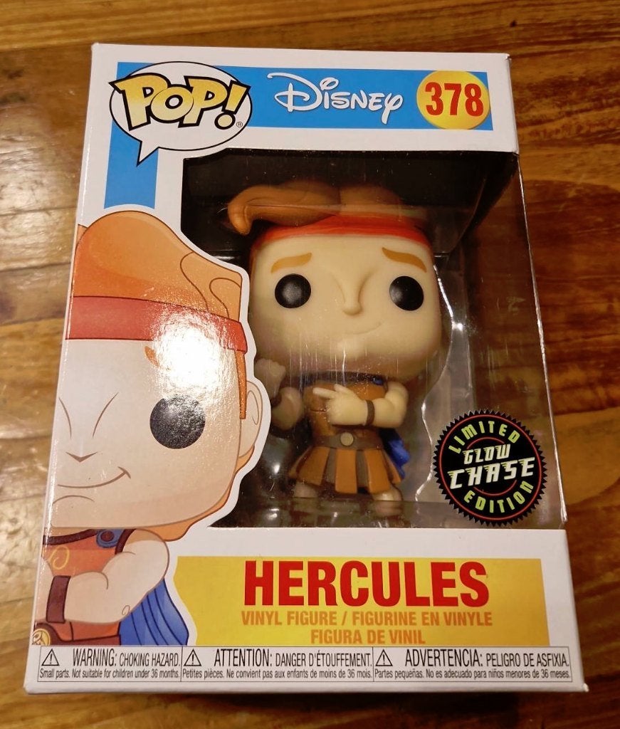 Funko pop! Disney Hercules #378 Glow Chase Limited Edition, Verzamelen, Ophalen of Verzenden, Nieuw