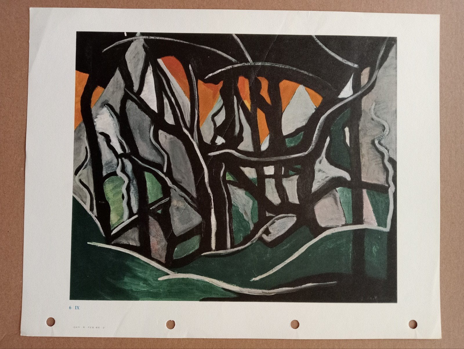 Jacoba van Heemskerk Heemskerck offset prent jaren 50-60, Ophalen of Verzenden