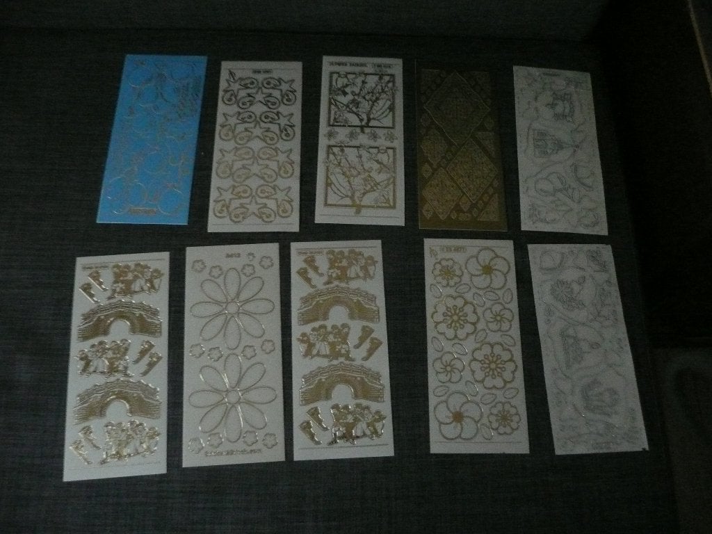 Peel off sticker vellen,10 pakjes van 10 stuks, Ophalen of Verzenden, Nieuw, Overige thema's, Overige typen