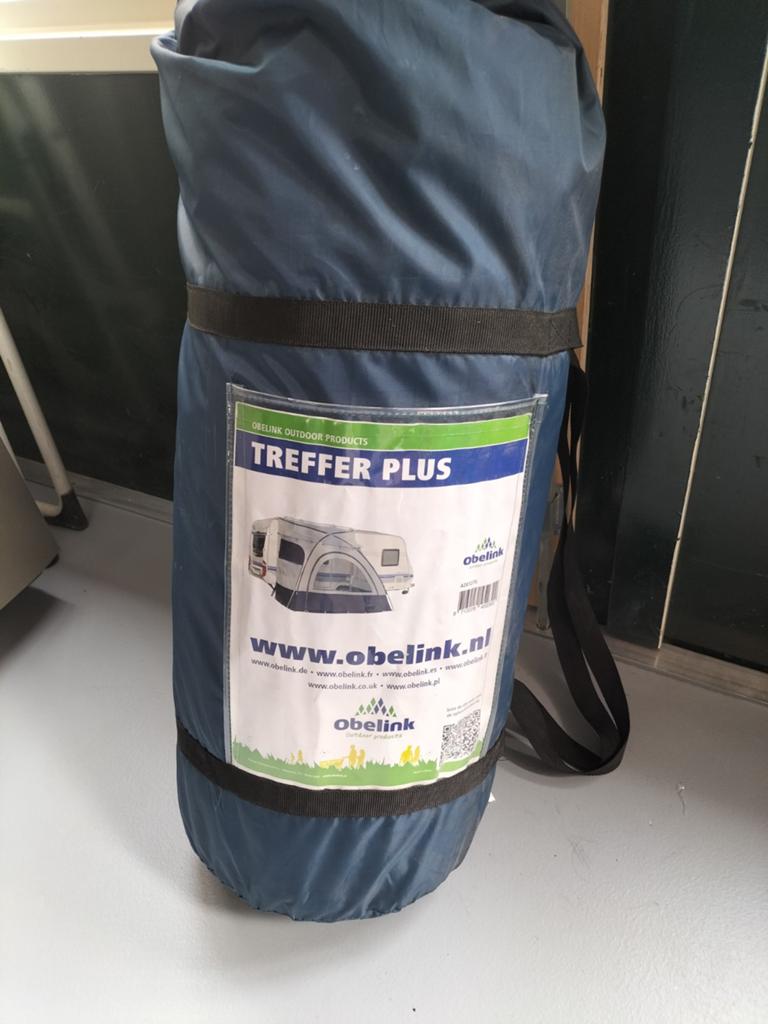 Obelink Treffer Plus caravanvoortent, Caravans en Kamperen, Ophalen of Verzenden, Zo goed als nieuw, Polyester, Overige merken