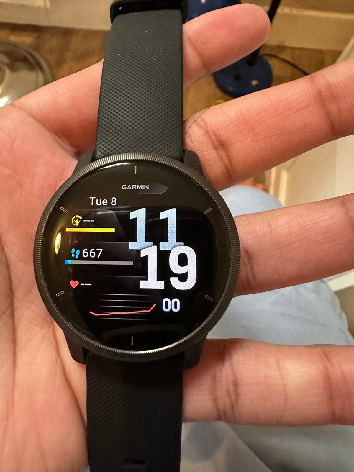 Garmin Venu 2 smartwatch - Zo goed als nieuw, Afstand, Zwart, Ophalen of Verzenden, Zo goed als nieuw
