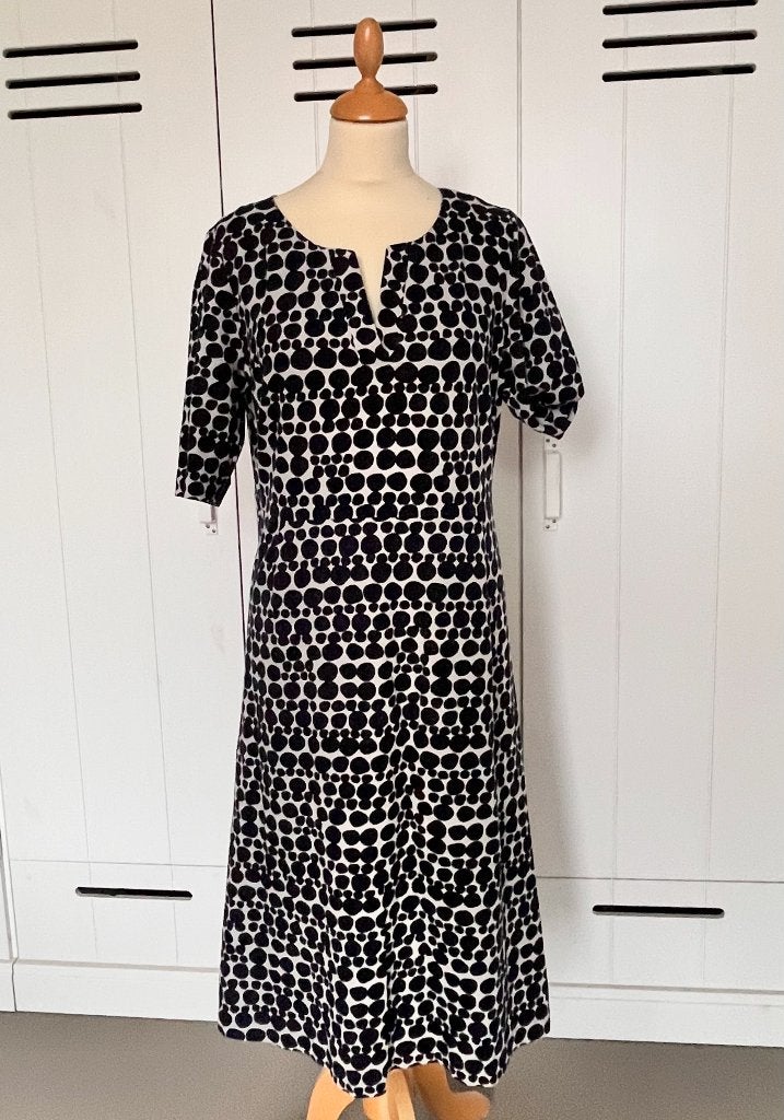 elegante White Stuff polkadot dress mt 42 XL, Kleding | Dames, Jurken, White Stuff, Wit, Maat 42/44 (L), Ophalen of Verzenden