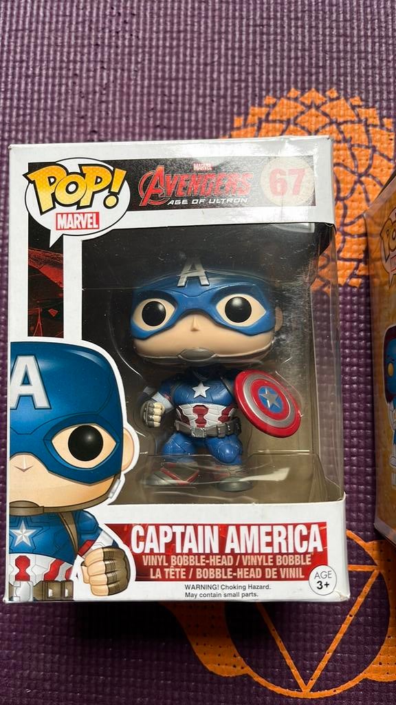 Funko Pop captain America, Ophalen of Verzenden, Zo goed als nieuw