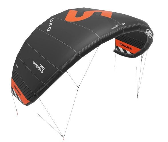 Slingshot UFO's V3 maten 4,6,8 meter, Watersport en Boten, Geen board, Ophalen of Verzenden, Zo goed als nieuw, Kite