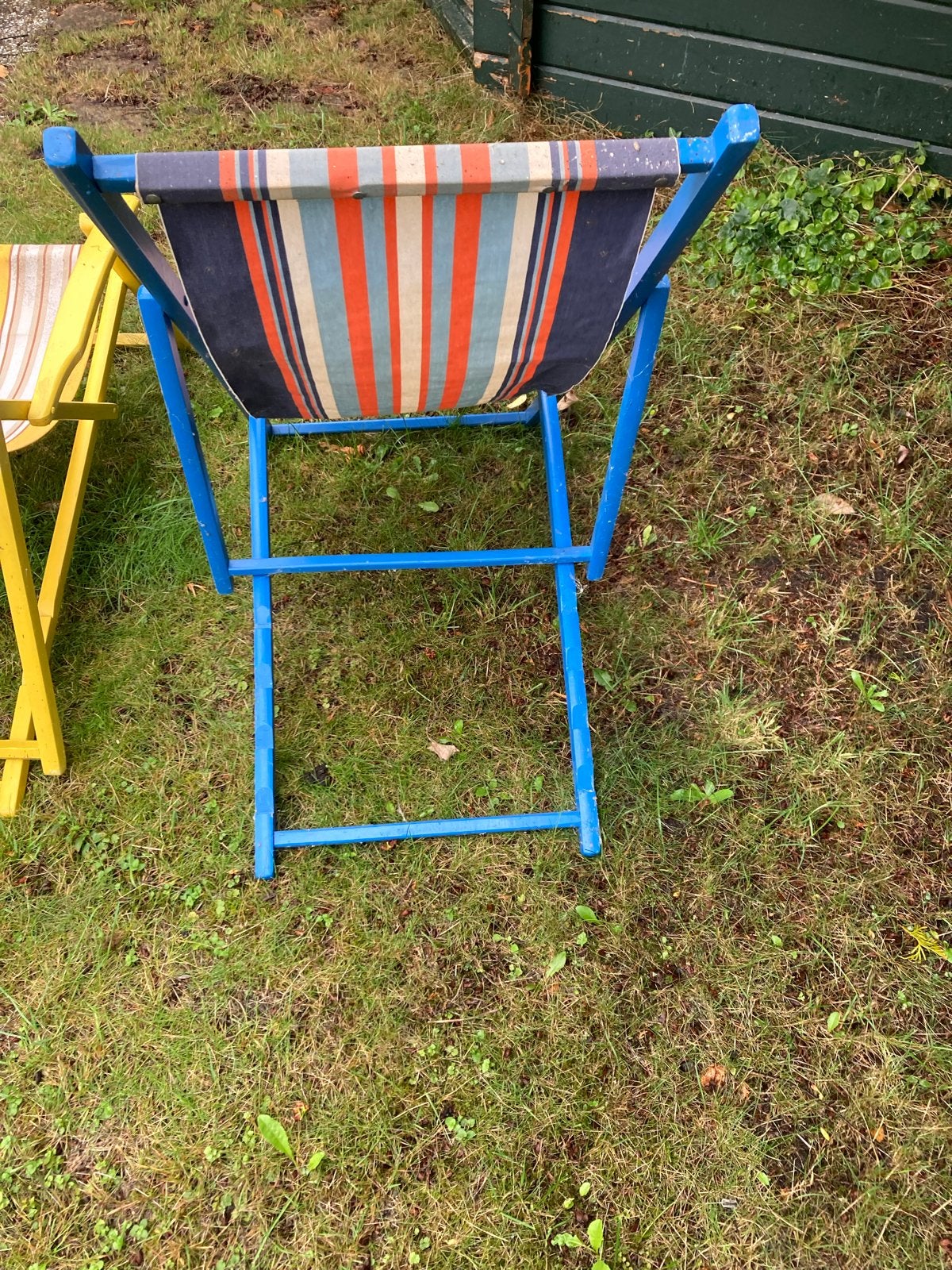 Oude opgeknapte originele tuinstoelen, Tuin en Terras, Tuinstoelen, Ophalen of Verzenden, Gebruikt, Hout, Inklapbaar
