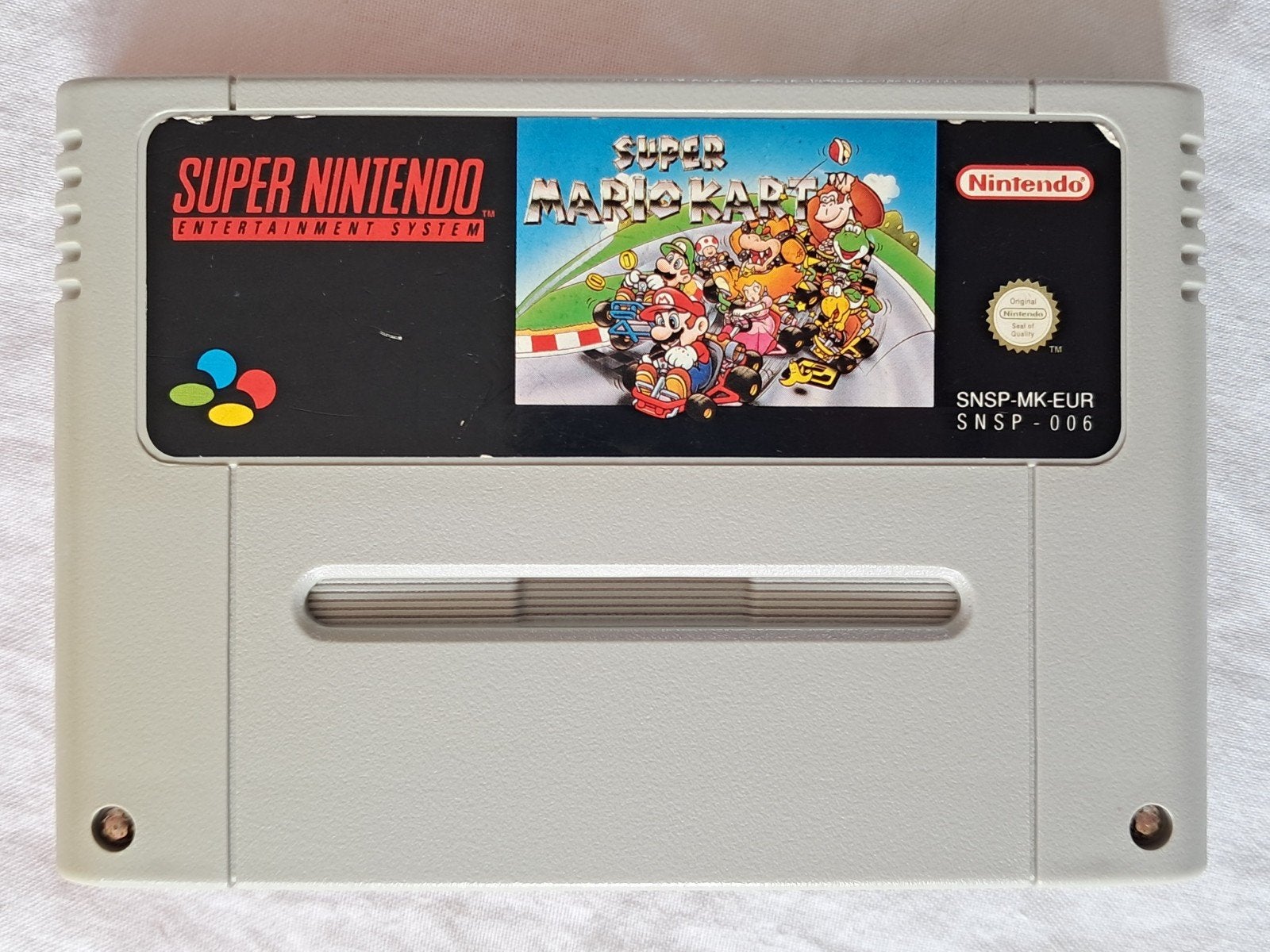 Super Mario Kart _ SNES Super Nintendo, Spelcomputers en Games, Gebruikt, Racen en Vliegen, 2 spelers, Eén computer