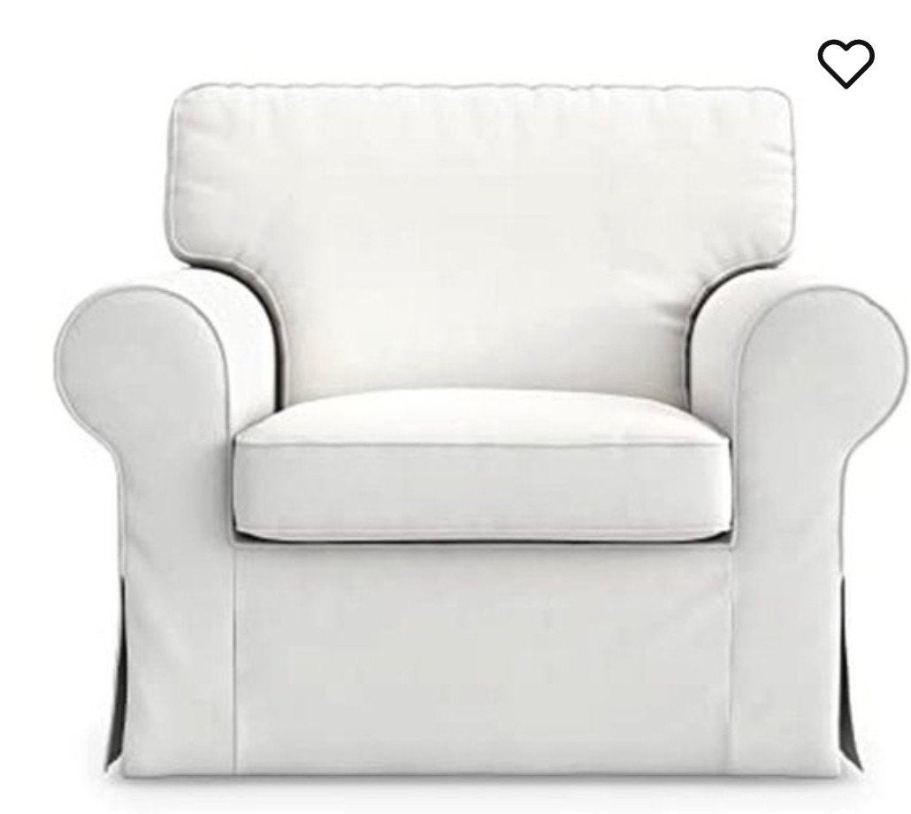 gratis op te halen witte Ektrop lounge stoel van Ikea, Ophalen, Gebruikt, Lounge, romantisch, 75 tot 100 cm