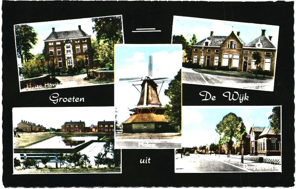 914417 De Wijk Drenthe jr 70  Gelopen met postzegel