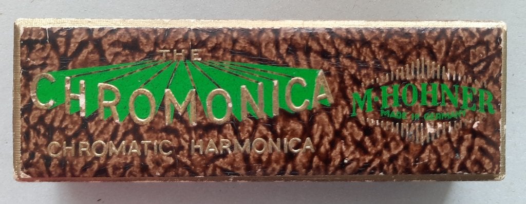 Hohner chromatische mondharmonica, Ophalen of Verzenden, Zo goed als nieuw, Met koffer of doosje, C-mondharmonica