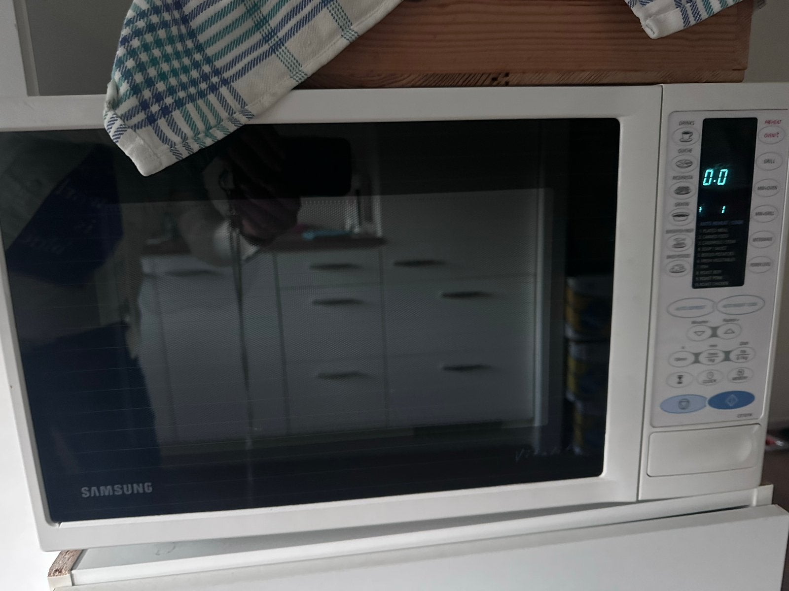 Samsung Magnetron - Wit, Gebruikt maar in goede staat, Witgoed en Apparatuur, Ophalen, Gebruikt, Magnetron, Draaiplateau