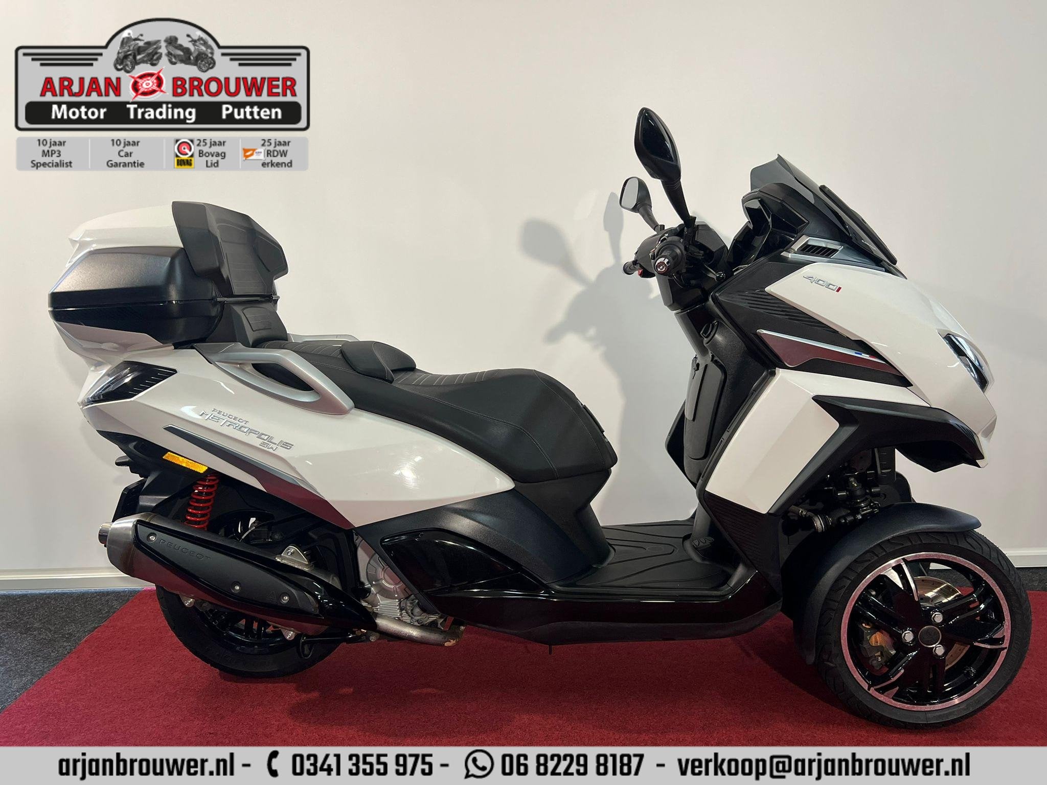 peugeot Metropolis SW Metropolis SW, Scooter, Automaat, Bonnetstraat 1
6718 XN  Ede, NL, Info@moteogroup.com