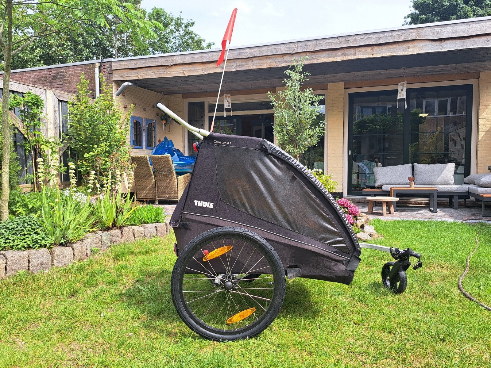 Thule Coaster XT Kinderkar/Fietskar - Zo goed als nieuw, Ophalen, Zo goed als nieuw, Kinderkar, 40 tot 60 kg