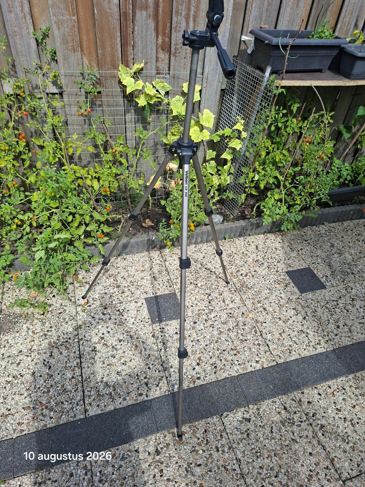 Velbon CX 510 driepoot statief - werkt perfect, Audio, Tv en Foto, Fotografie | Statieven en Balhoofden, Zo goed als nieuw, 150 tot 175 cm