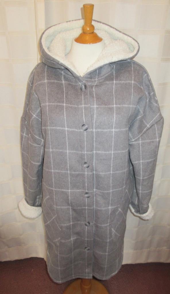 Grijze geruite Femme dames jas nieuw maat Smal Petite A46, Femme by Design, Ophalen of Verzenden, Zo goed als nieuw, Maat 36 (S)