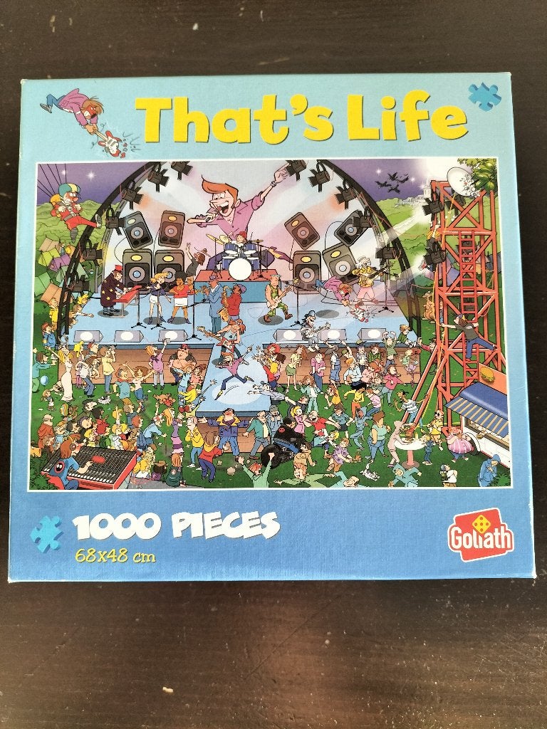 That's Life puzzel 371416 - Pop Concert / 1000 stukjes, Ophalen of Verzenden, 500 t/m 1500 stukjes, Zo goed als nieuw, Legpuzzel