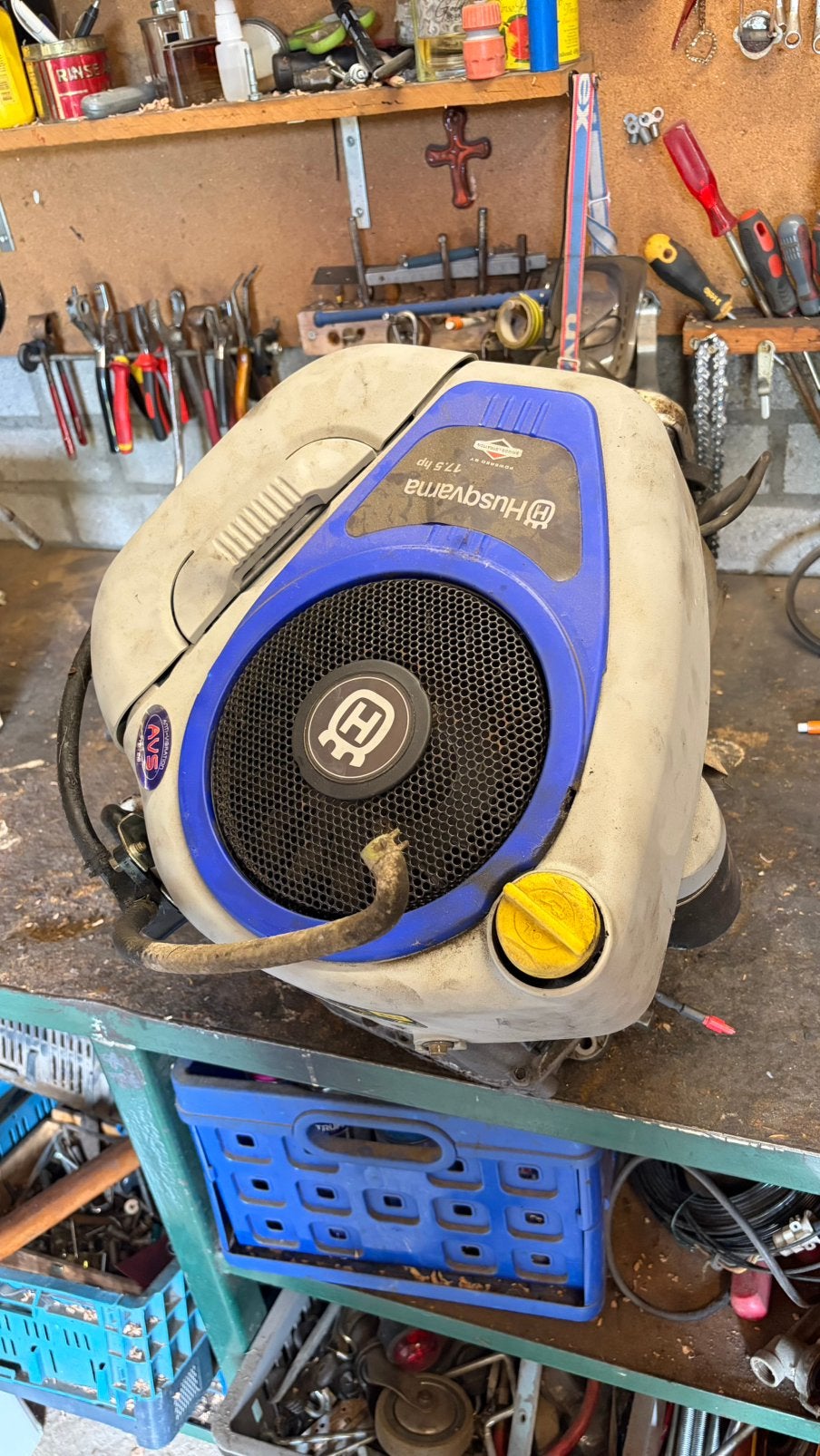 Briggs and stratton husqvarna rider, Ophalen, Zo goed als nieuw, Tuinslang