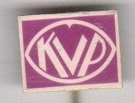 2 speldjes KVP Katholieke Volks Partij (A4), Ophalen of Verzenden, Gebruikt, Overige onderwerpen