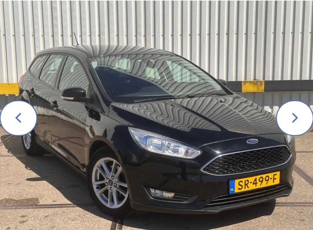 Ford Focus 1.0 Ecoboost 74KW Wagon 2018 Zwart, Auto's, Stof, 100 pk, Zwart, Origineel Nederlands