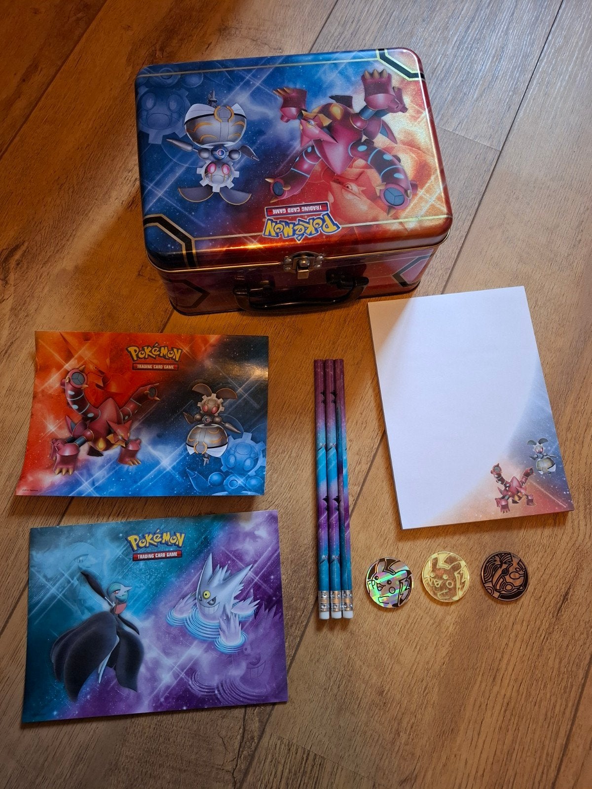Pokémon koffer met schrijfwaren en munten, Verzamelen, Ophalen of Verzenden, Zo goed als nieuw