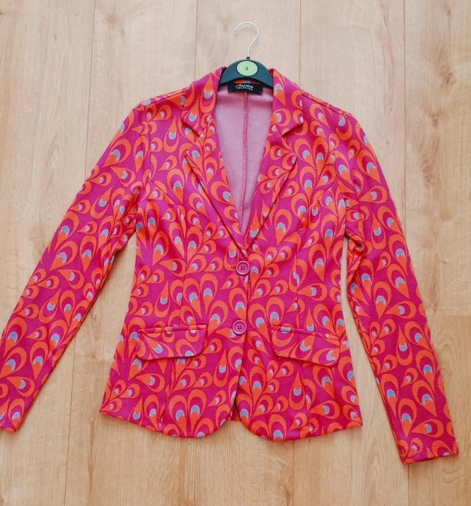 Prachtige vrolijke roze oranje colbert! (NIEUW!), Aniston, Nieuw, Ophalen of Verzenden, Jasje
