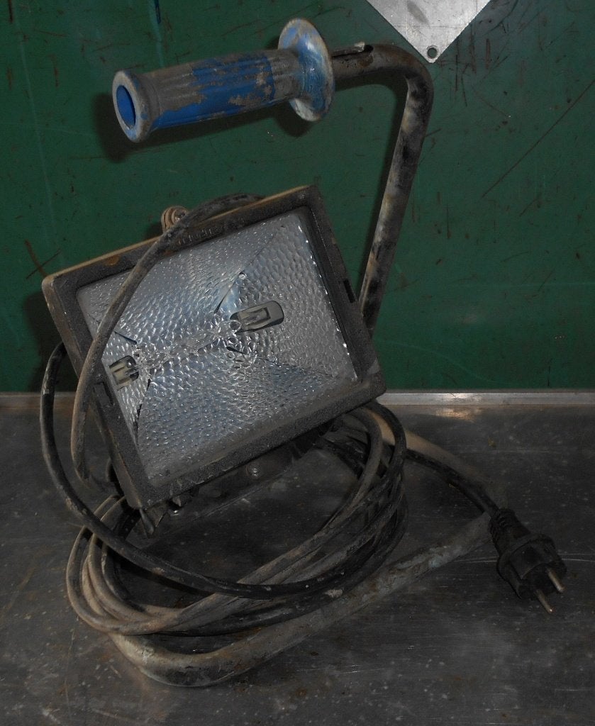 Bouwlamp, Eurolux, 250 Volt, max 300 Watt, bouwverlichting, Ophalen, Gebruikt, 200 tot 500 watt, Lamp met armatuur