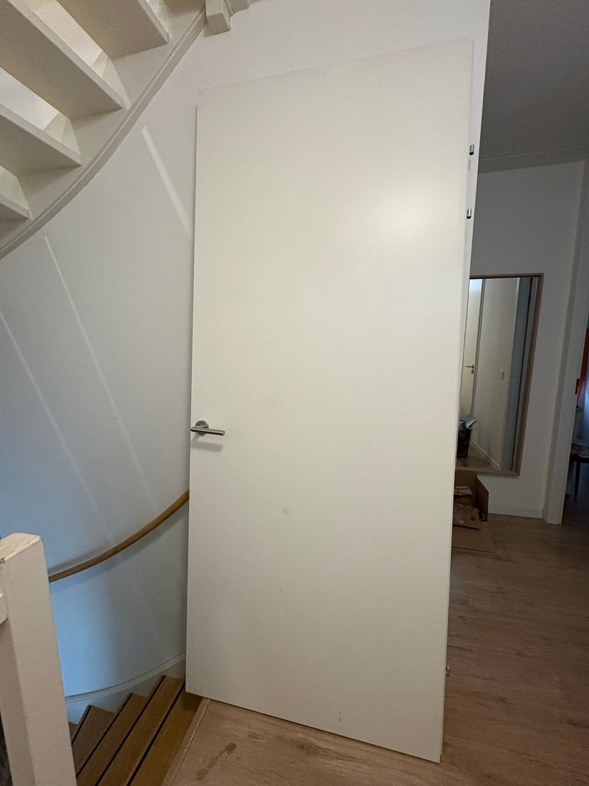 Binnendeur met kozijn - 231,5 x 93 cm, Doe-het-zelf en Verbouw, Deuren en Horren, Ophalen, Gebruikt, 80 tot 100 cm, 215 cm of meer