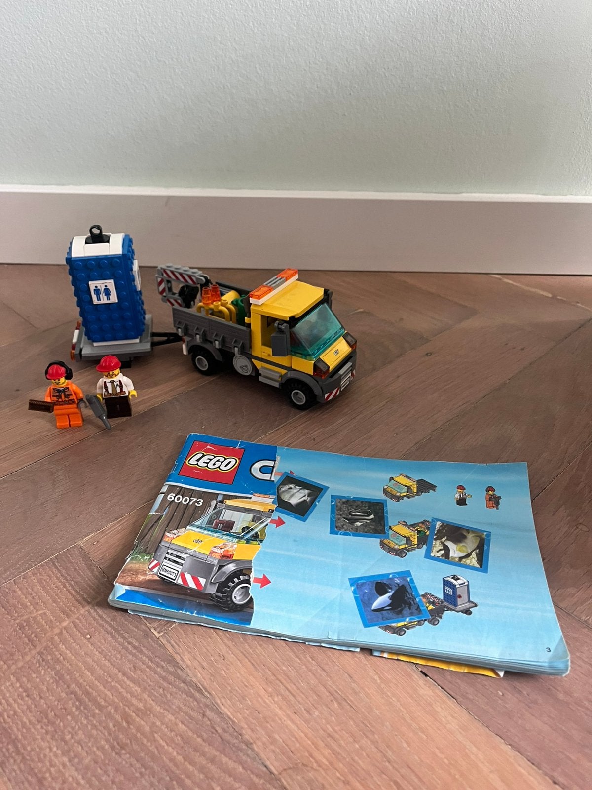 Lego city 60073 service truck dienstwagen wc schoonmaak, Lego, Ophalen of Verzenden, Complete set, City