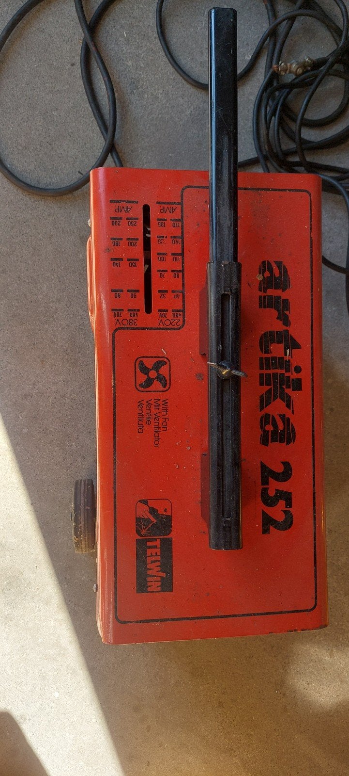 lasapparaat artika 252 voor electrode, Ophalen, Nieuw, 250 ampère of meer, Elektroden