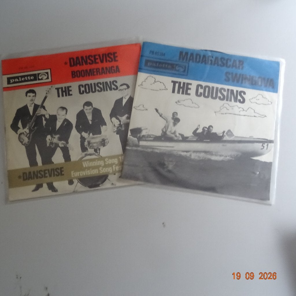 2 singles van The Cousins, Gebruikt, Verzenden, Originele persing, 7 inch