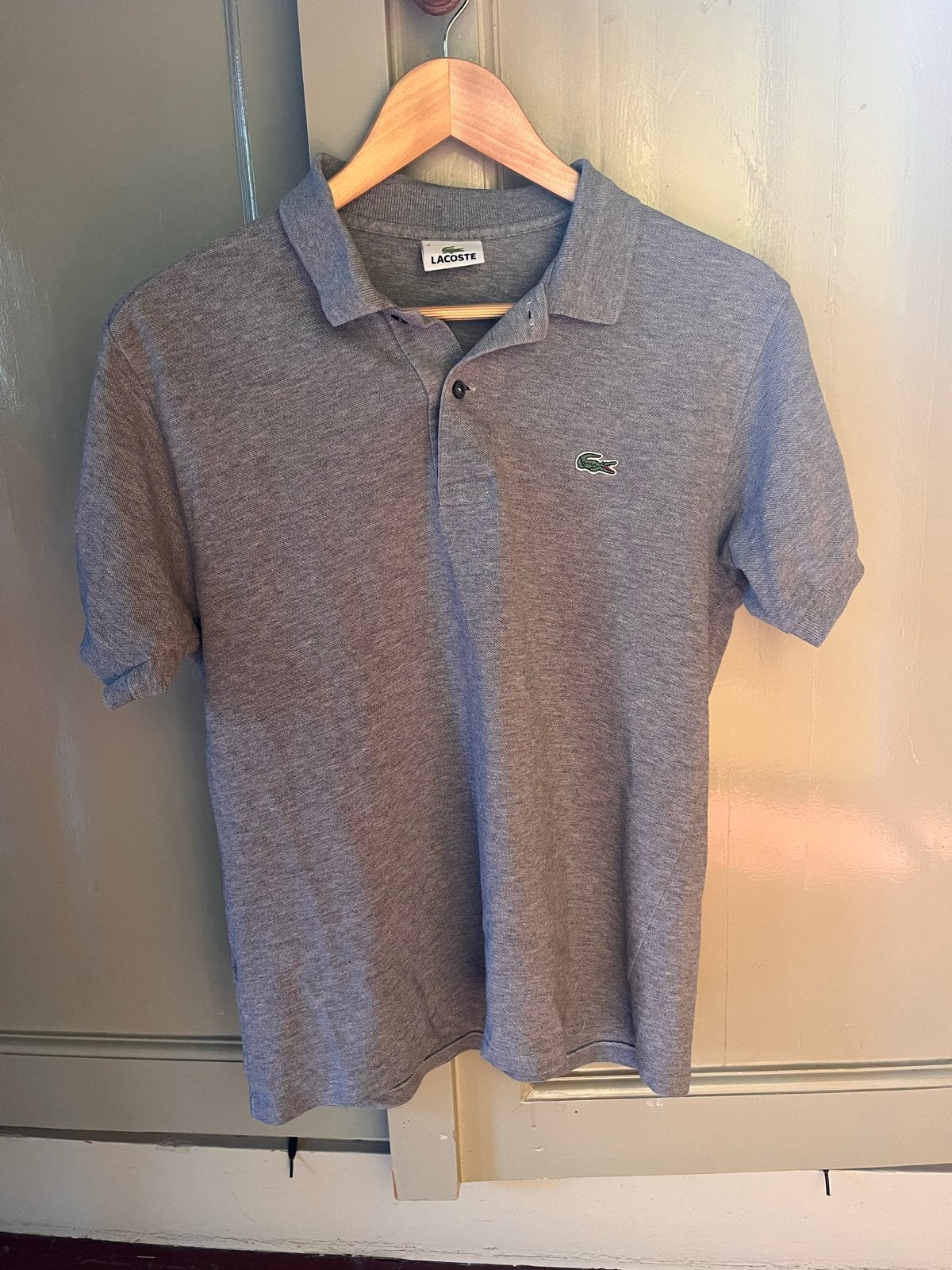 Lacoste Polo Shirt - Grijs maat 3 (s), Kleding | Heren, Overige Herenkleding, Ophalen of Verzenden, Zo goed als nieuw