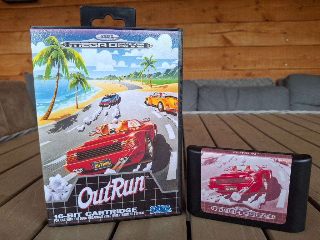 Sega Megadrive Outrun Bootleg, 1 speler, Racen en Vliegen, Refurbished, Eén computer