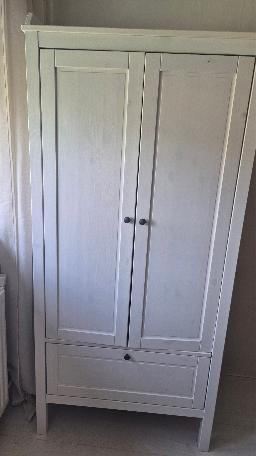Ikea Sundvik Kast - Witte Kledingkast met Lade, Ophalen, Gebruikt, Kast, 105 cm of meer