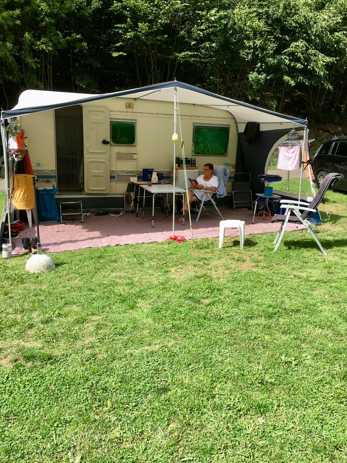 Panorama voortent, Ophalen