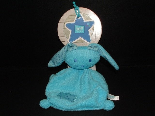 LIEF LIFESTYLE  KONIJN KNUFFELDOEK ZACHTE BADSTOF LICHTBLAUW, Ophalen of Verzenden, Nieuw, Konijn