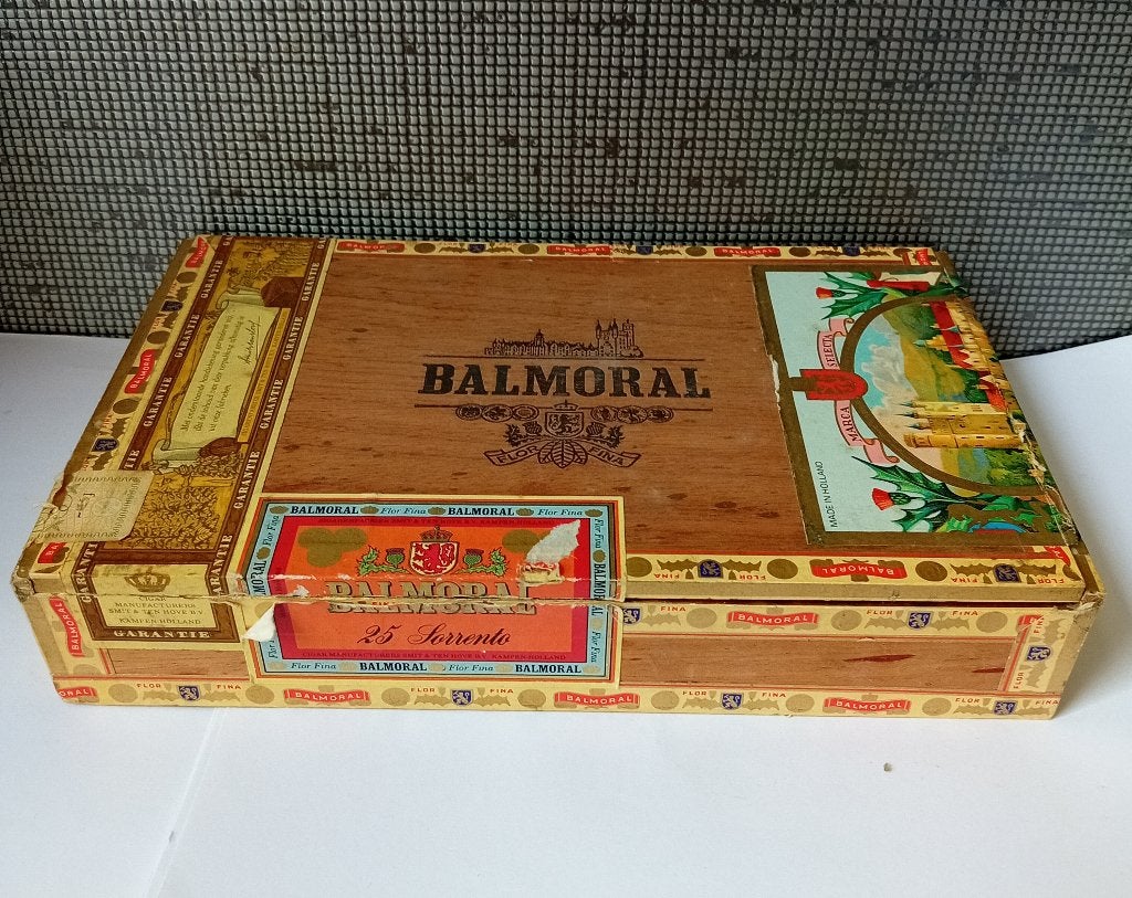 balmoral flor fina sigaretten houten doos, Verzenden, Tabaksdoos of Verpakking