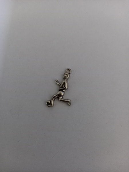 Kettinghanger voetballer, Verzenden, Nieuw, Zilver, Overige materialen