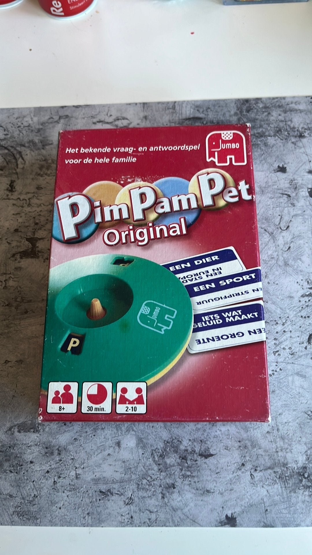 Pim pam pet original, Vijf spelers of meer, Ophalen, Gebruikt