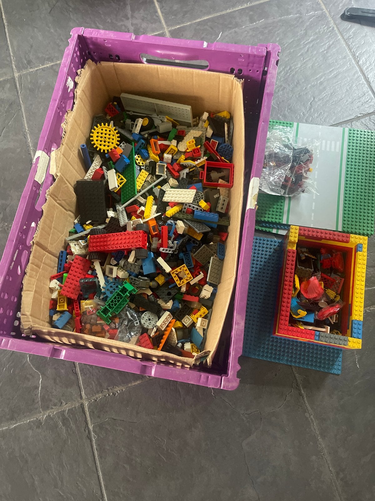 Grote doos met lego diverse bouwstenen en onderdelen, Ophalen of Verzenden, Gebruikt, Overige merken