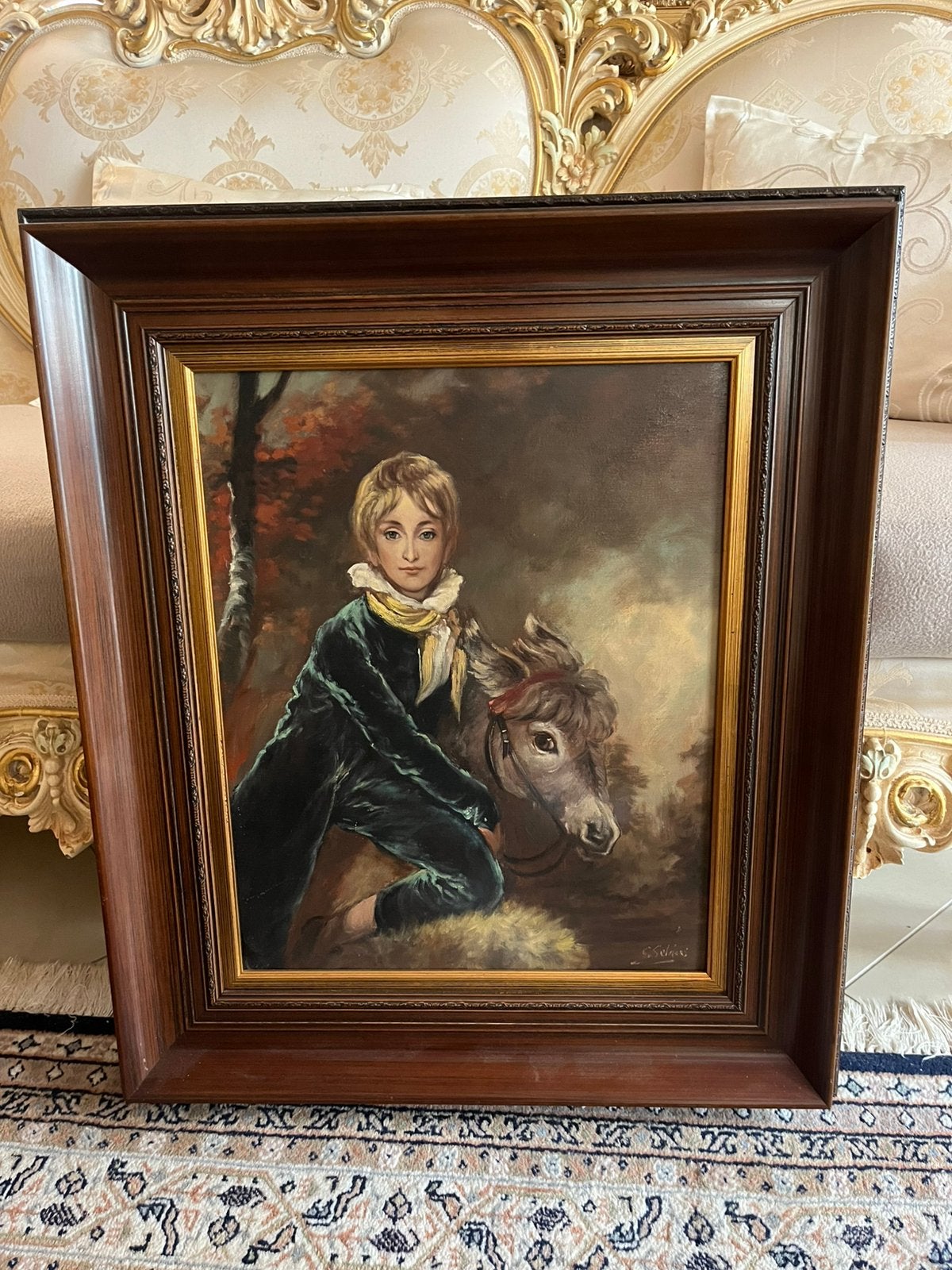 Prachtige olieverf portret schilderij, Ophalen