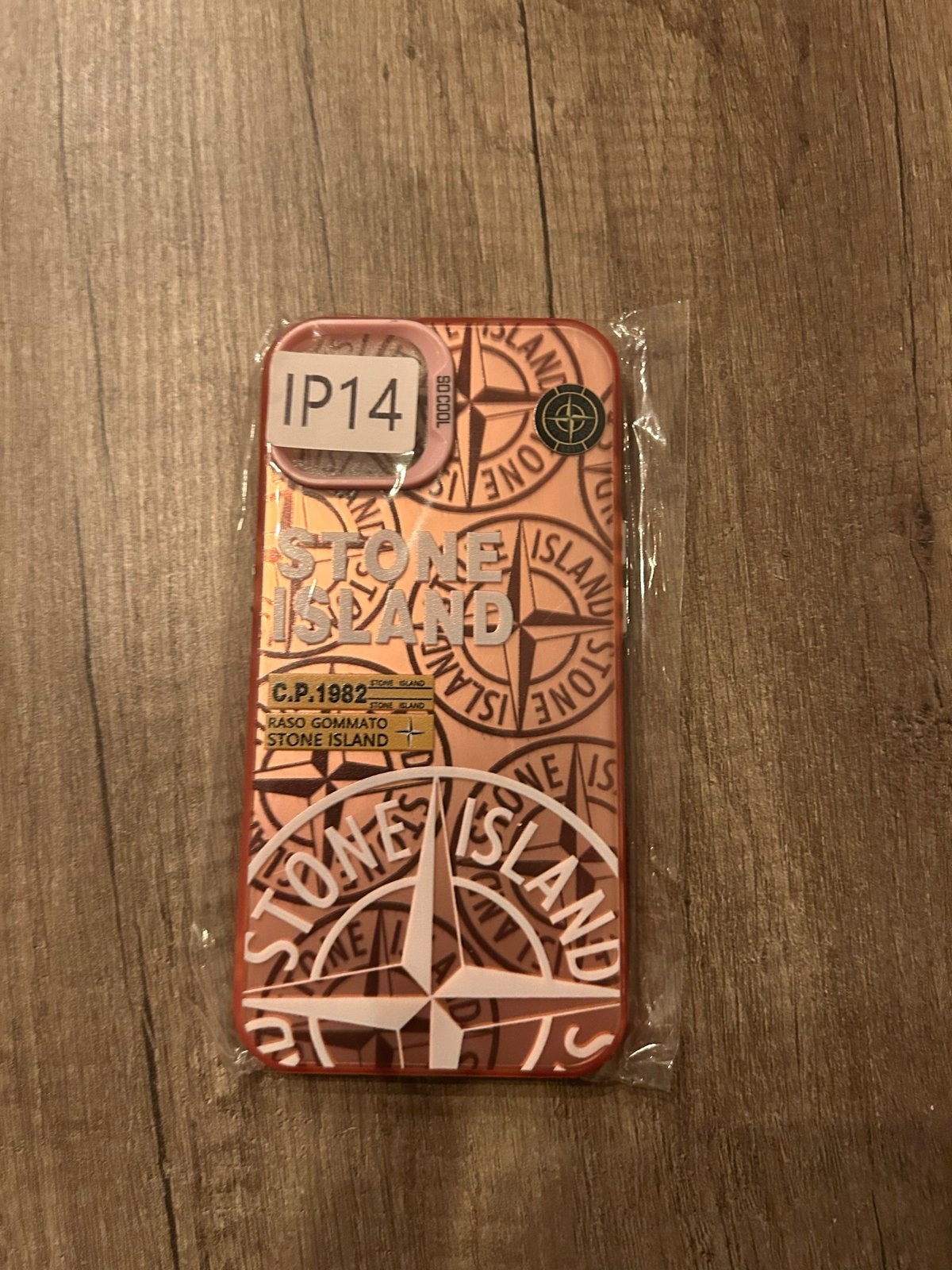 Stone Island iPhone 14 Hoesje - Oranje/Bruin, Telecommunicatie, Kunststof, Oranje, IPhone 14, Nieuw