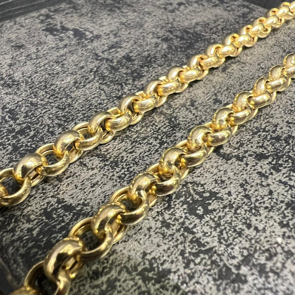 14 karaat gouden ketting jasseron schakel dik model, Ophalen of Verzenden, Zo goed als nieuw, Goud