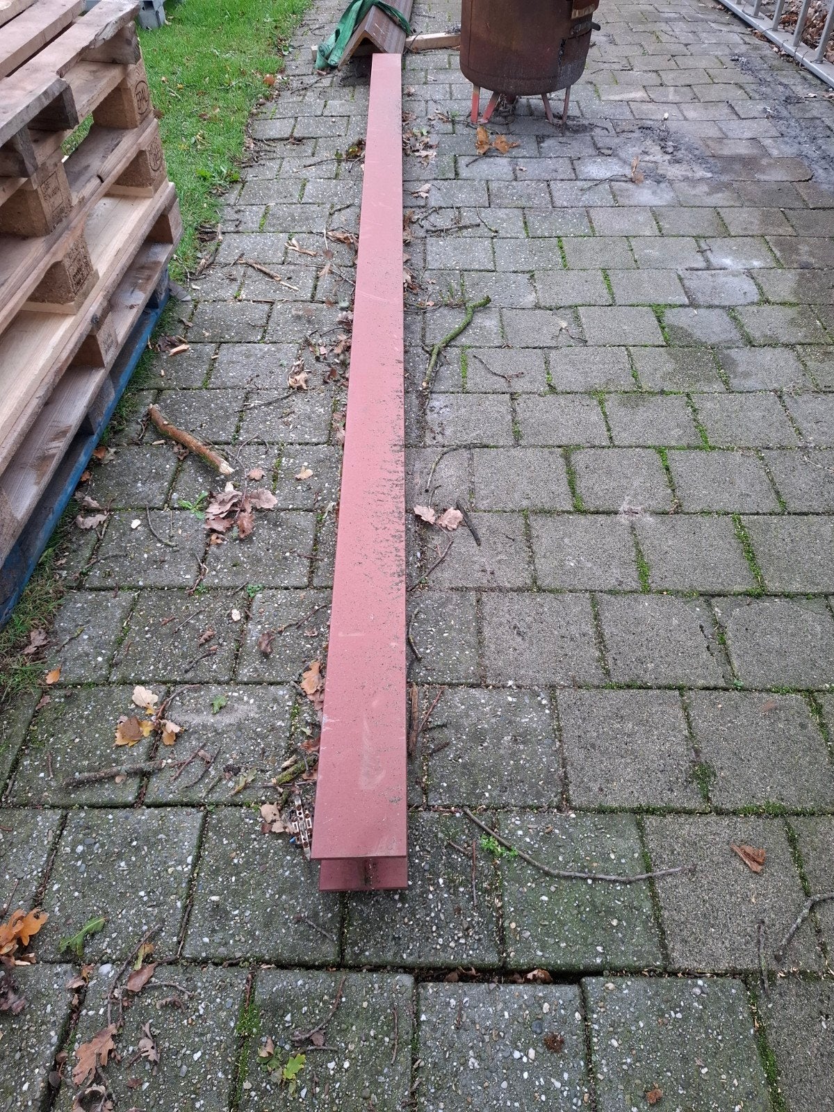 Stalen H balk, maten zie foto's., Ophalen of Verzenden
