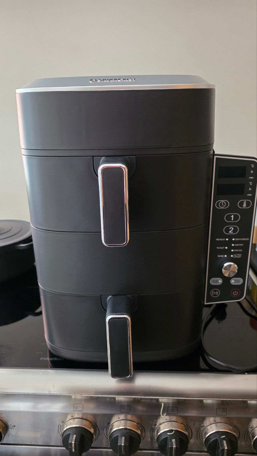 Silvercrest Dubbele Airfryer 2x4,75L - Nieuwstaat, Witgoed en Apparatuur, Airfryers, Ophalen of Verzenden, Nieuw, Airfryer